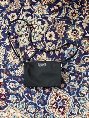 kate spade Black Nylon Crossbody Pouch with Adjustable Strap